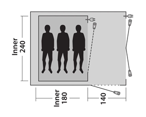 Outwell Arizona 3 kampangne